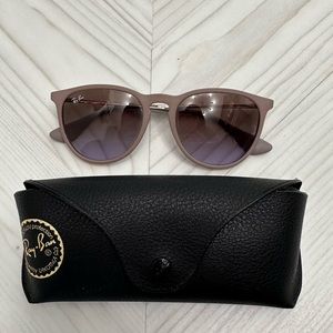 Ray-ban Erika gray on gray women’s glasses